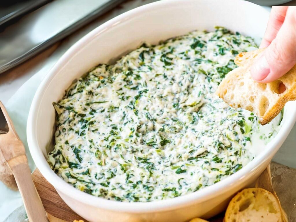 4 ingredients spinach dip