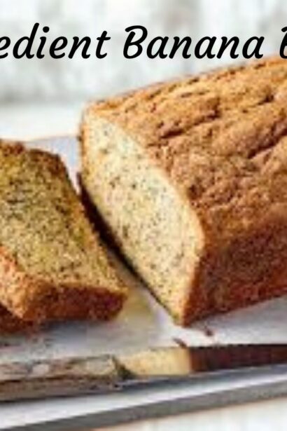 3 ingredient banana bread (no egg)