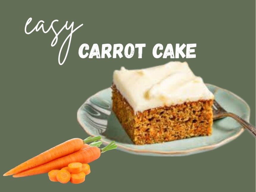 4-Ingredient Carrot Cake