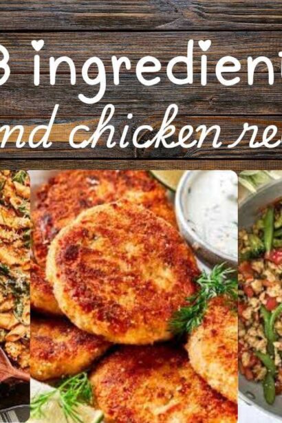 3 ingredient ground chicken recipes