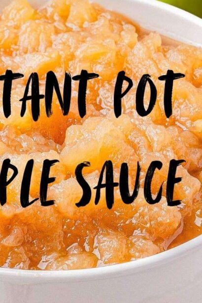 easy Instant Pot AppleSauce recipe