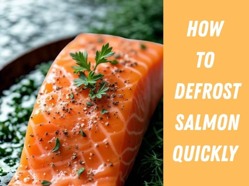 how to defrost salmon quickly