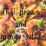 Thai prawn and mango salad