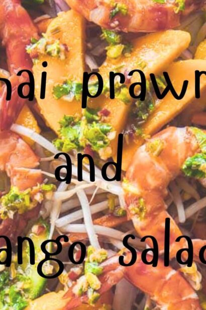 Thai prawn and mango salad